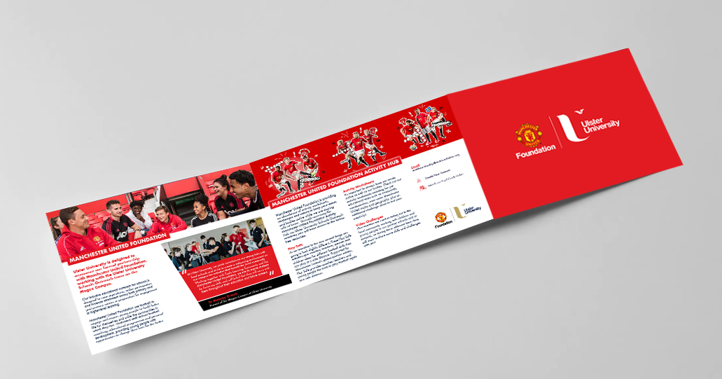 Manchester United Foundation brochure for prints